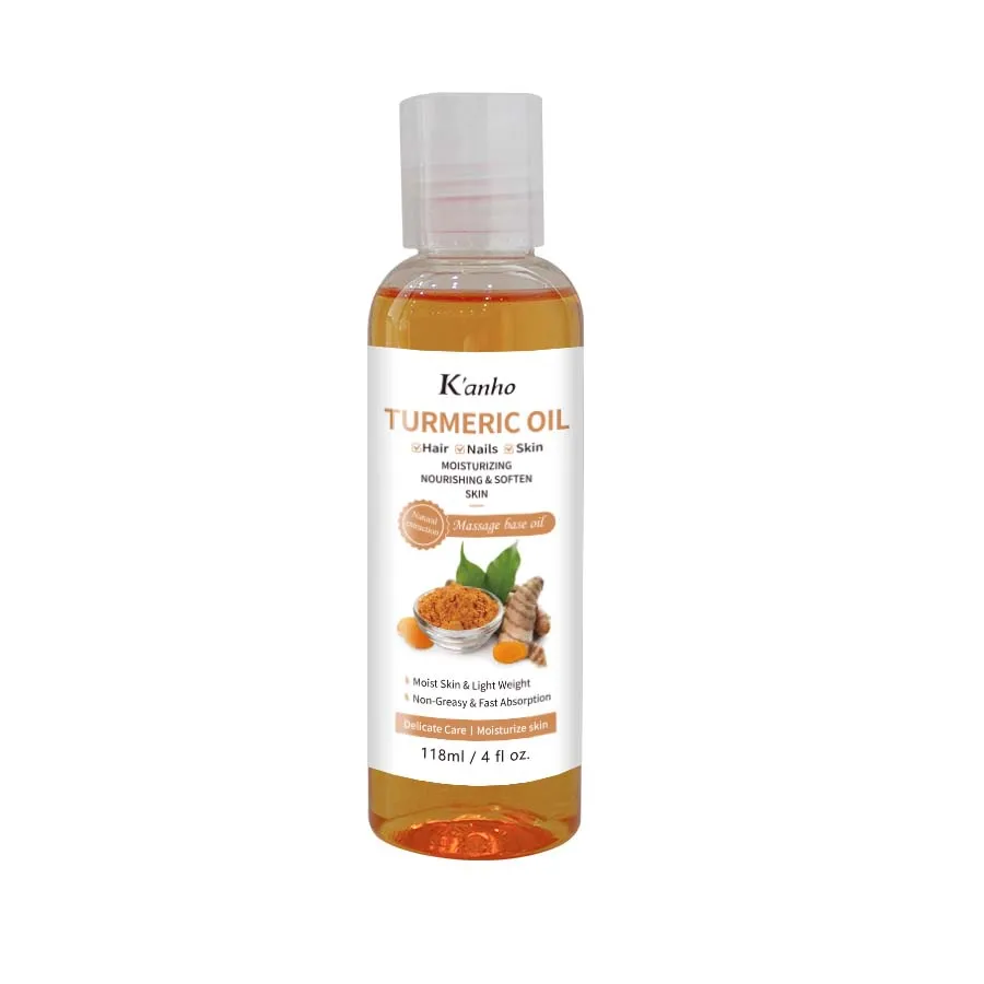 118 ML Turmeric Oil Natural Organic Castor  Black Seed Aloe Vera Strawberry  Vitamin C  Vitamin E   Essential Oil