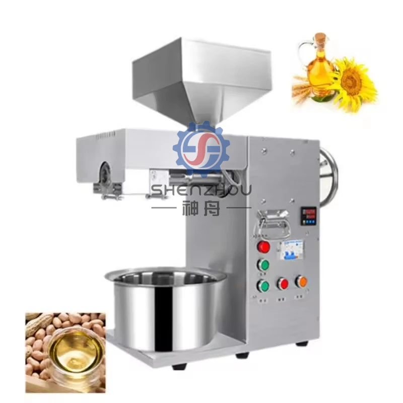 Edible oil cold press machine can press various oils with large capacity 30KG/H