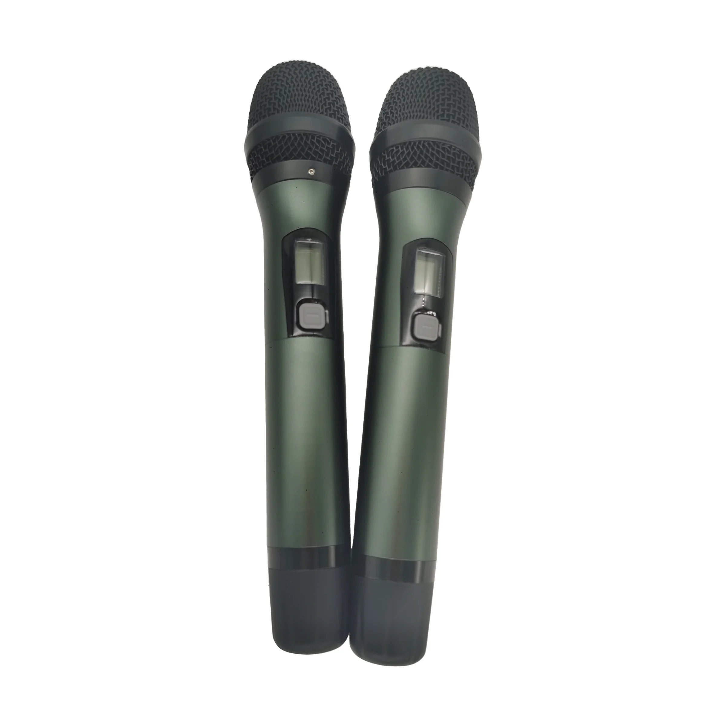 Factory Sale Professional Karaoke UHF Wireless Microphone System Two Handheld Mic FM Home Entertainment Teaching Meeting Church