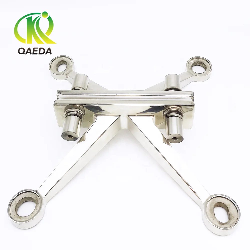Stainless Steel Glass Spider Glass Clamp System Curtain Wall Spider Glass Holder Spider Fittings