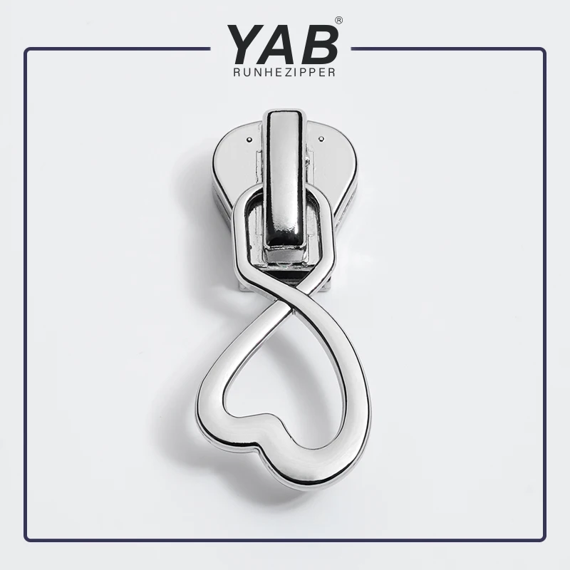 YAB 5# Eastern Europe Market Metal Zipper Slider And Puller For Garment Home Textile And Bags