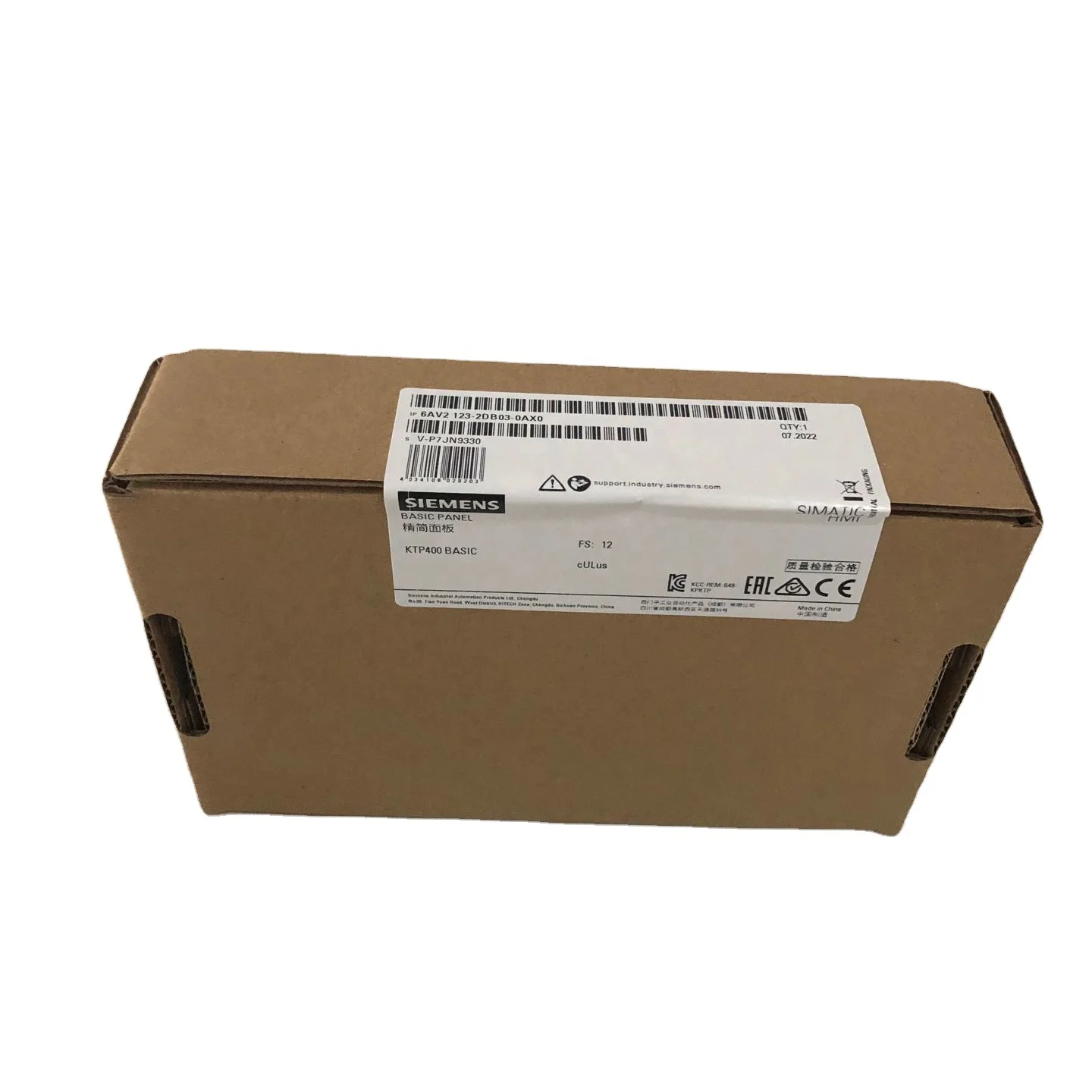 100% new and original SIMATIC HMI, KTP400 Basic panel 6AV2123-2DB03-0AX0