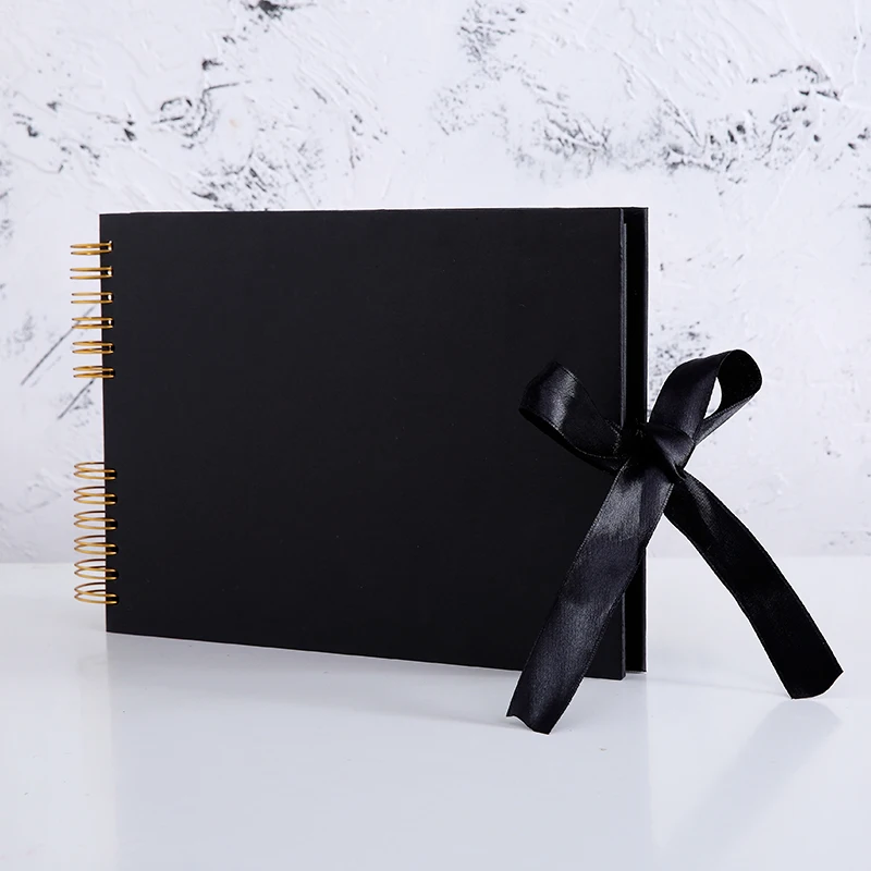 Wholesale PROMO Custom Environmental Kraft Paper Baby Photo Album Spiral Creative DIY Photo Album Scrapbook