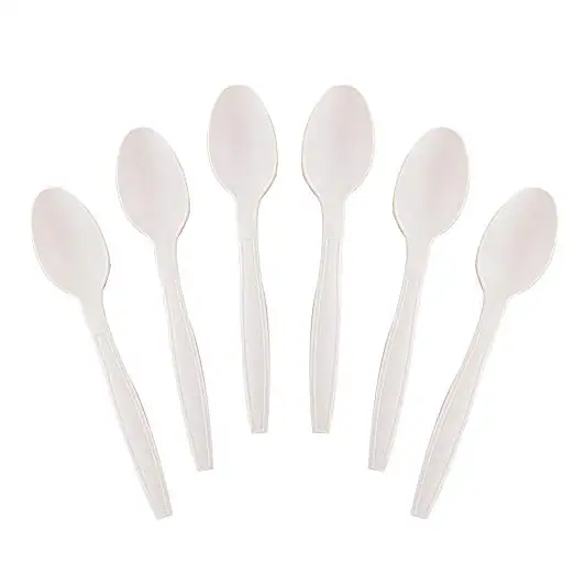 
PLA cornstarch biodegradable spoon Disposable cutlery spoon 7