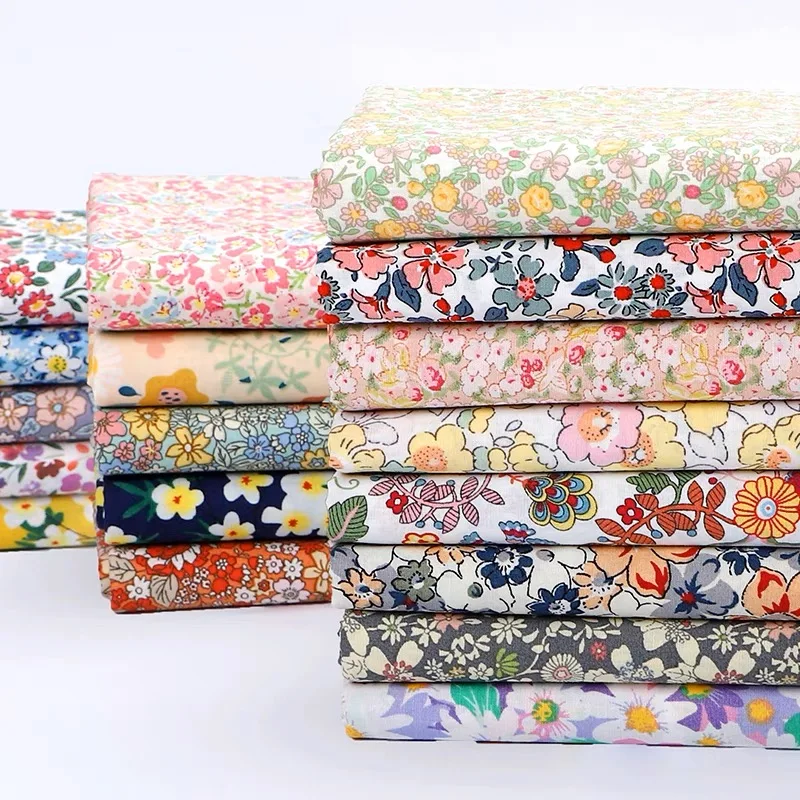 Supplier Directly Wholesale Customized Small Flower Printed Liberty London  Cotton Fabric