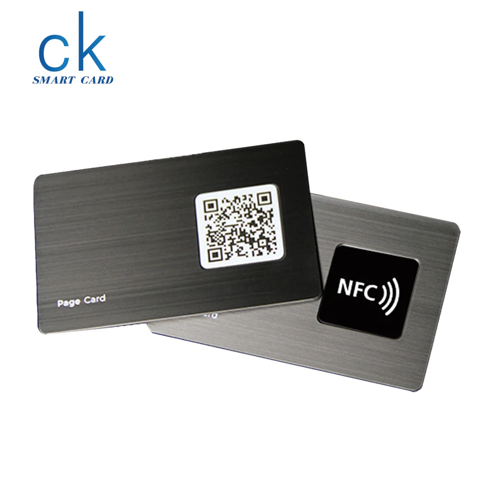 Профессиональная Заводская металлическая смарт-карта 13 56 МГц NFC визитная карточка из нержавеющей стали