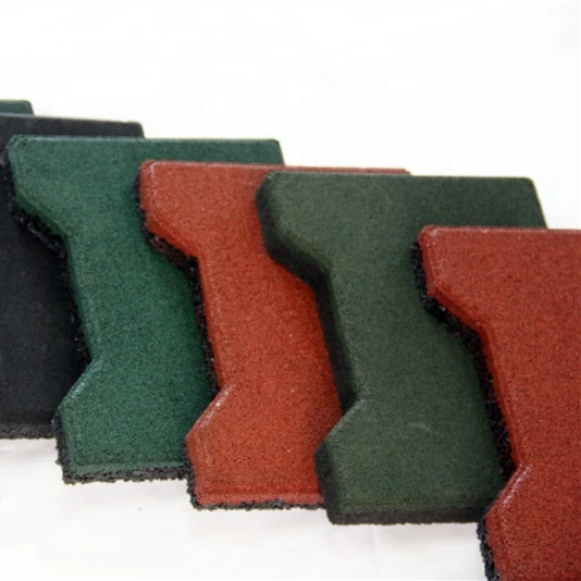 Best Price Bone Shape Rubber Horse Stable Mat/ Dog-Bone Shape Rubber Brick Tiles