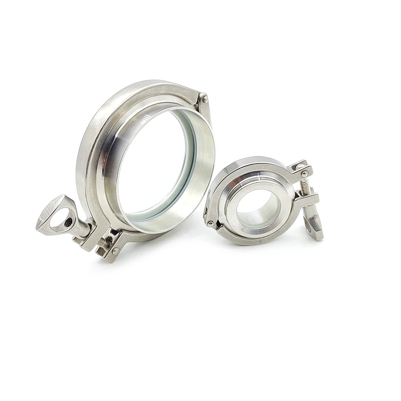 Sanitary Stainless Steel 304 or 316L Tri Clamp End Cap Sight Glass View Window for Pressure or Vacuum