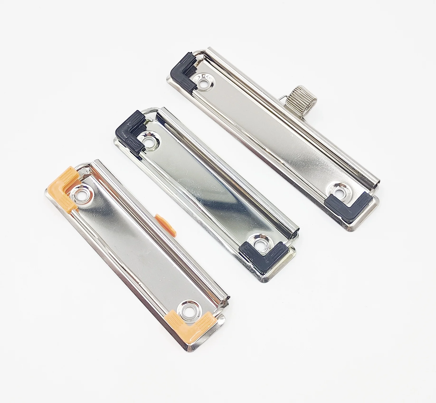 Good  quality custom 120mm 100mm matte black binder clip metal wire clipboard clip
