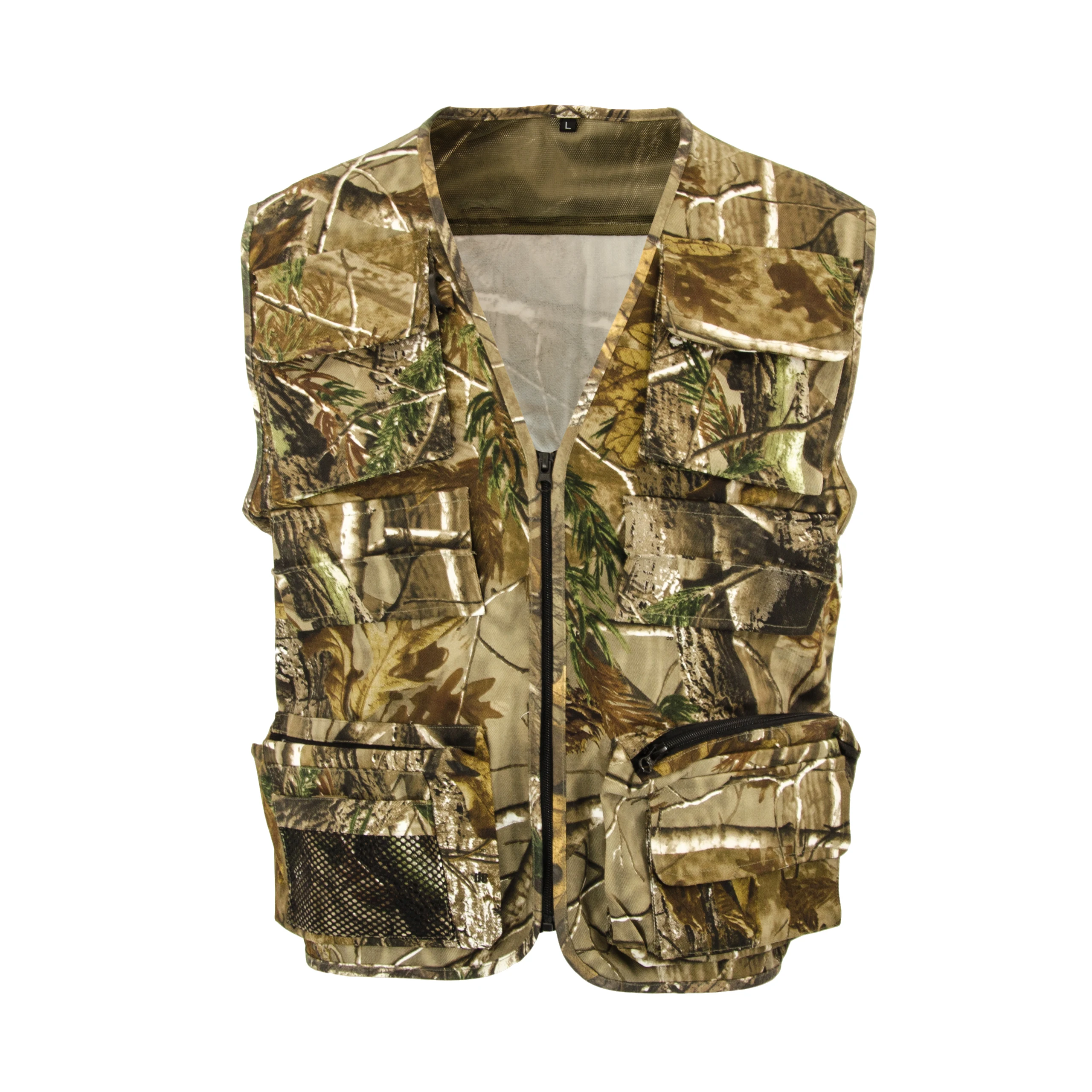 Hunting men game real tree camo vest from BJ Outdoor
