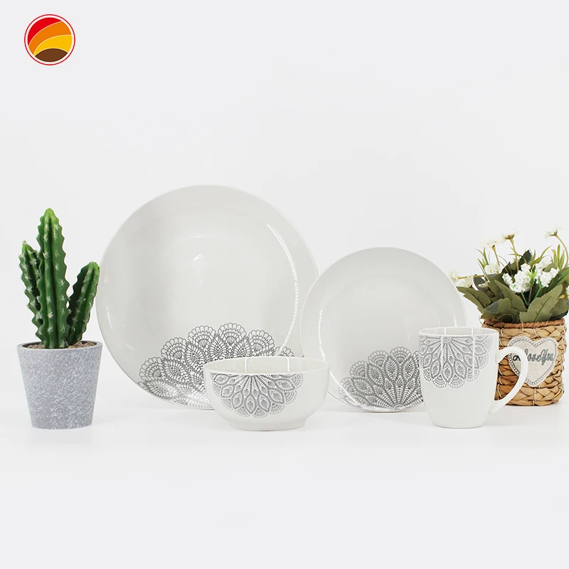 Customized Ceramic Tableware Dinnerware Set Porcelain Dinnerware Manufacturers Elegant China Dinnerware