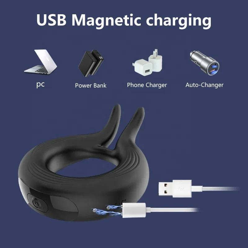 LEUTOO Hot Selling Man Vibrator Glans Weight Massage Ejaculation Sex Toys Soft Silicone Cock Ring Male Vibrating Penis Ring