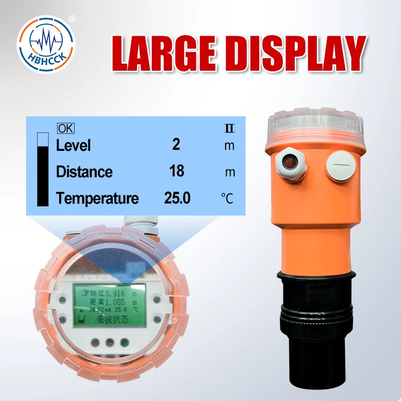 HCCK level for lube oil precise ultrasonic sensor ultrasonic level gauge manufacturers