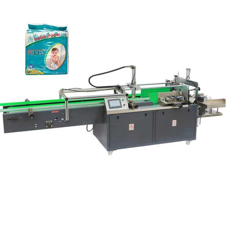 30 60 pieces per bag semi automatic baby diaper sealing machine 8 12 bags per minute for baby diaper packing