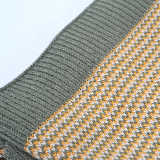 Popular custom size 100 acrylic waffle check acrylic knit throw blanket Beige White with tassel