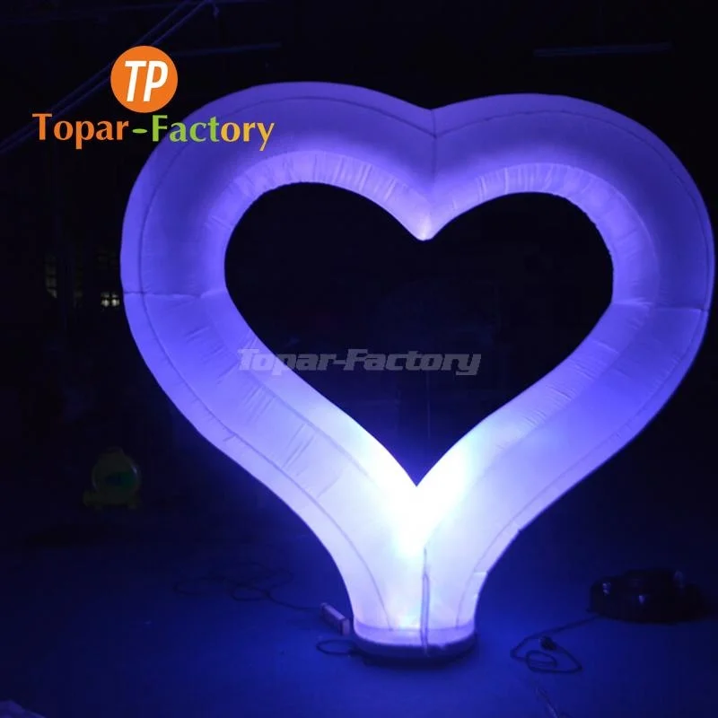 Hot Sale Model Custom-Made Inflatable Cartoon Mascot In Wedding Giant Large Inflatable Heart For Stage Decoration