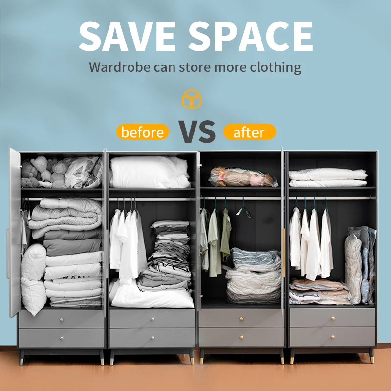 Hot Selling Environmental Vacuum Storage bag  Space Saver Bag for Clothes bedding household storage