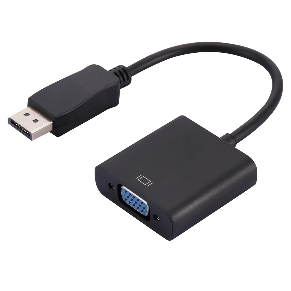 Новейшее поступление с покрытием из DP to VGA кабель 1080P стандарт Displayport to VGA конвертер адаптер для нескольких экран ТВ модуль дисплея