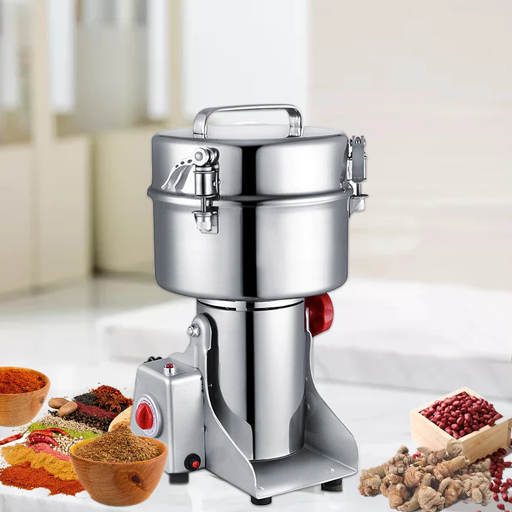 In Stock Wheat Pulverizer Machine For Kitchen Household Dry Food Powder Making Grinder Pepper Grinding