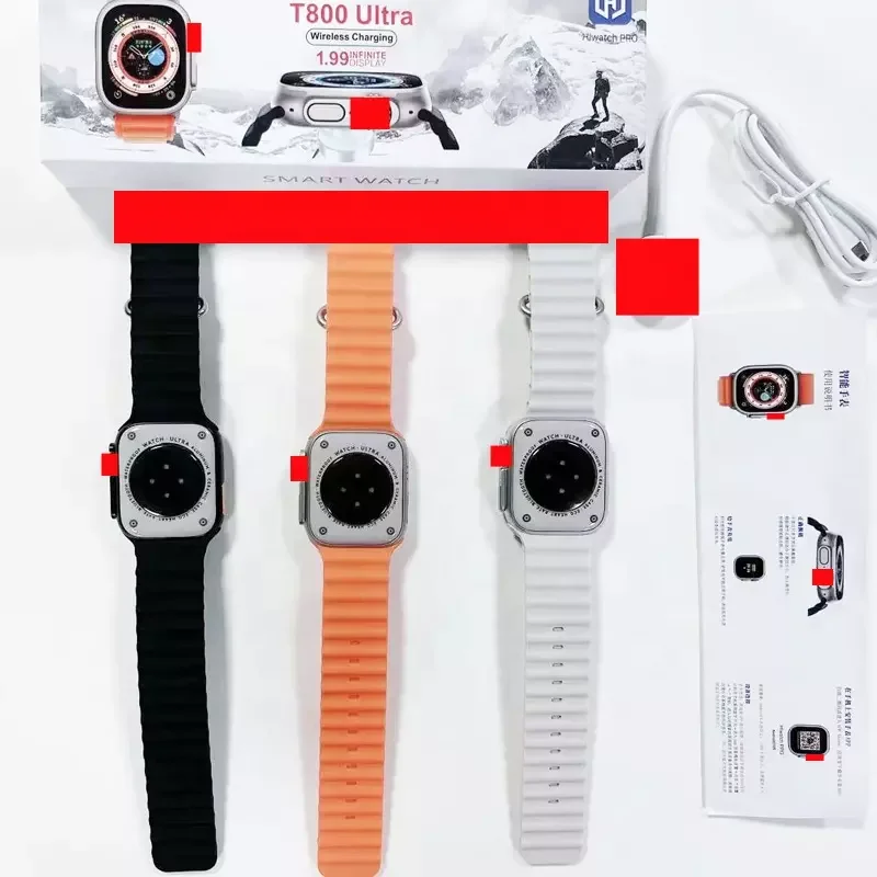 Новинка 2023, умные часы T800 Ultra, умные часы Tws ultra series 8, умные часы reloj