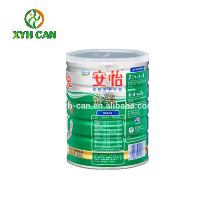 Food Safety Round Metal Tin Can For Packing Milk Powder