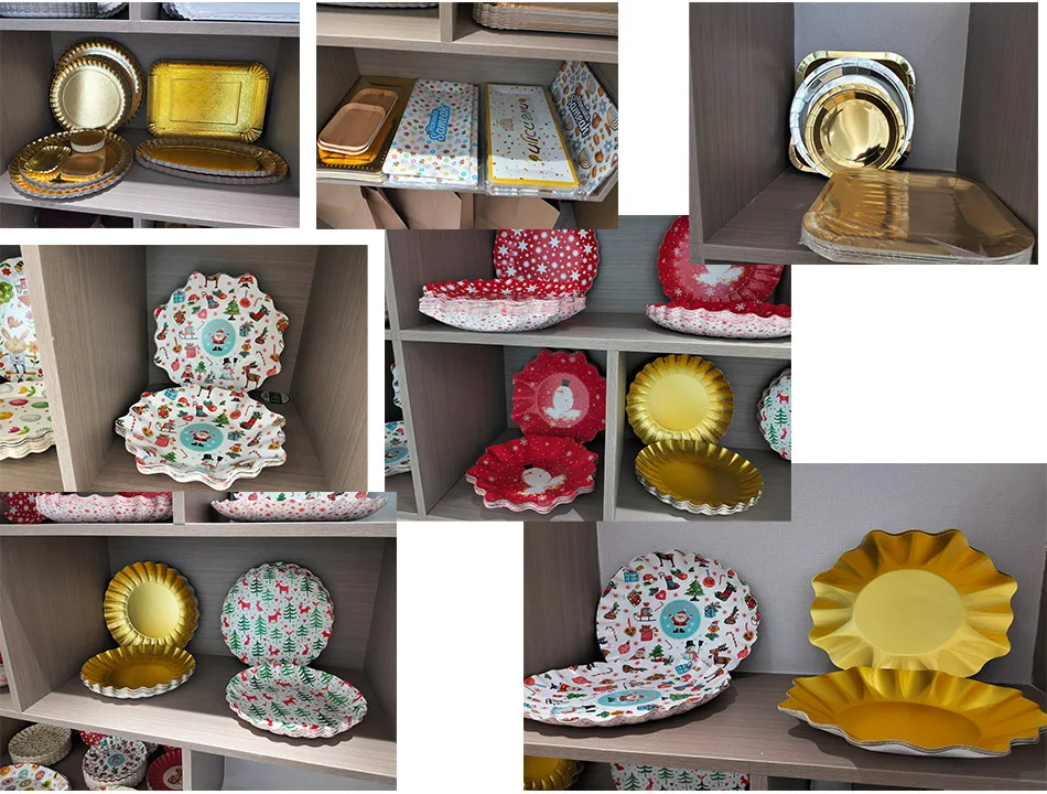 Fully automated paper plate machine produces and sells high-quality gold white customized food-grade paper plates