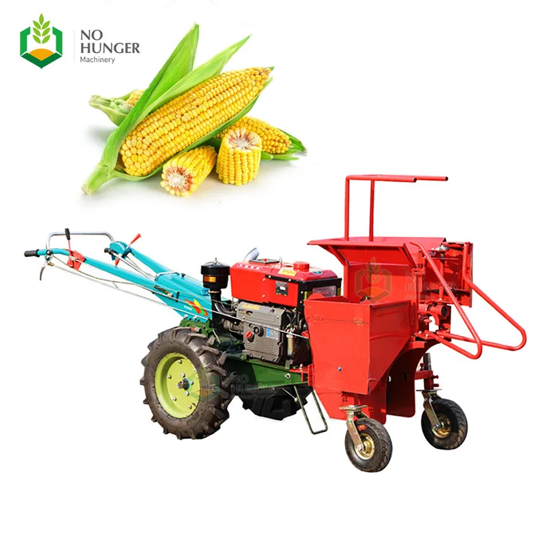 Cheap Mini Small Agricultural Scale Big Sweet Corn Maize Picker Harvester Equipment Machine Trade For Sale