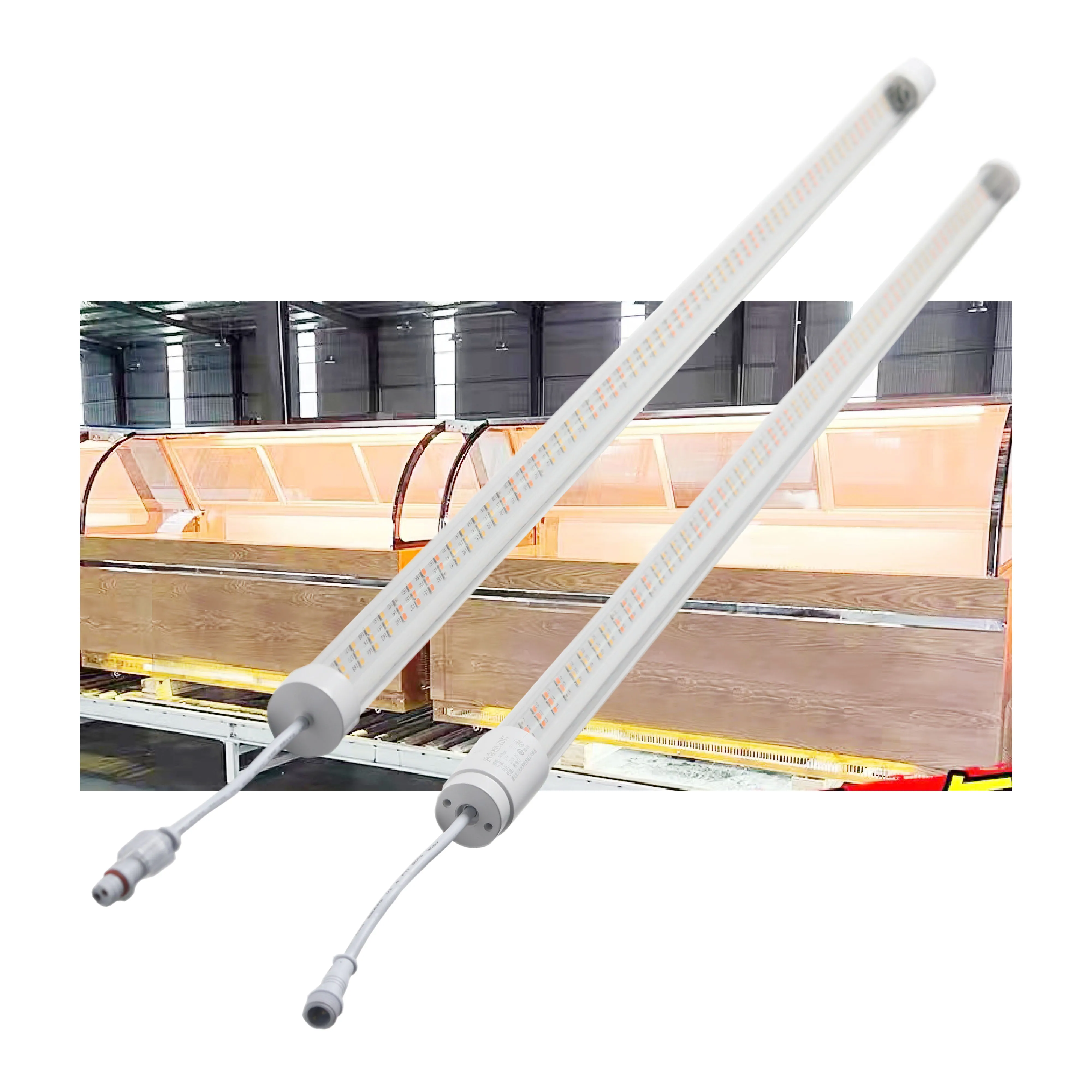 High Voltage Led T8 Tube Supermarket Display Cabinet Freezer Lighting