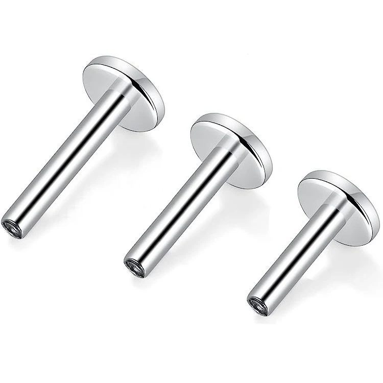 18 г/16 г G23 титановая нить Push in Labret серьги-гвоздики для пирсинга