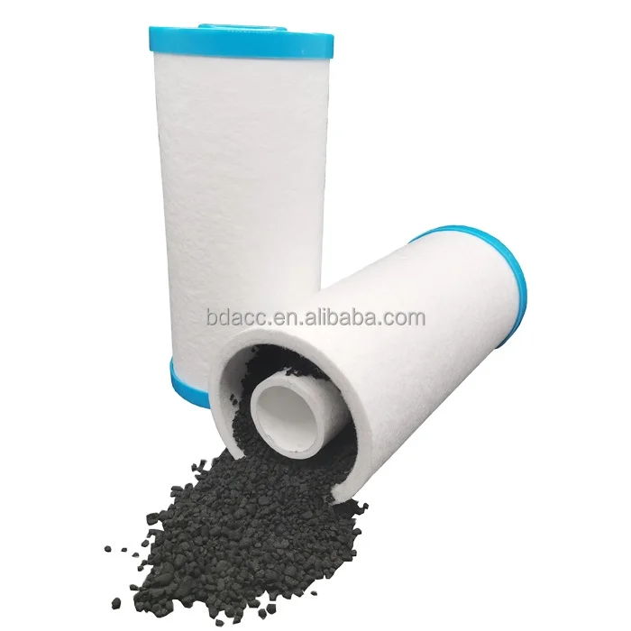 Taste and odor removal big blue PP sediment composite granular carbon filter cartridges for water treatment