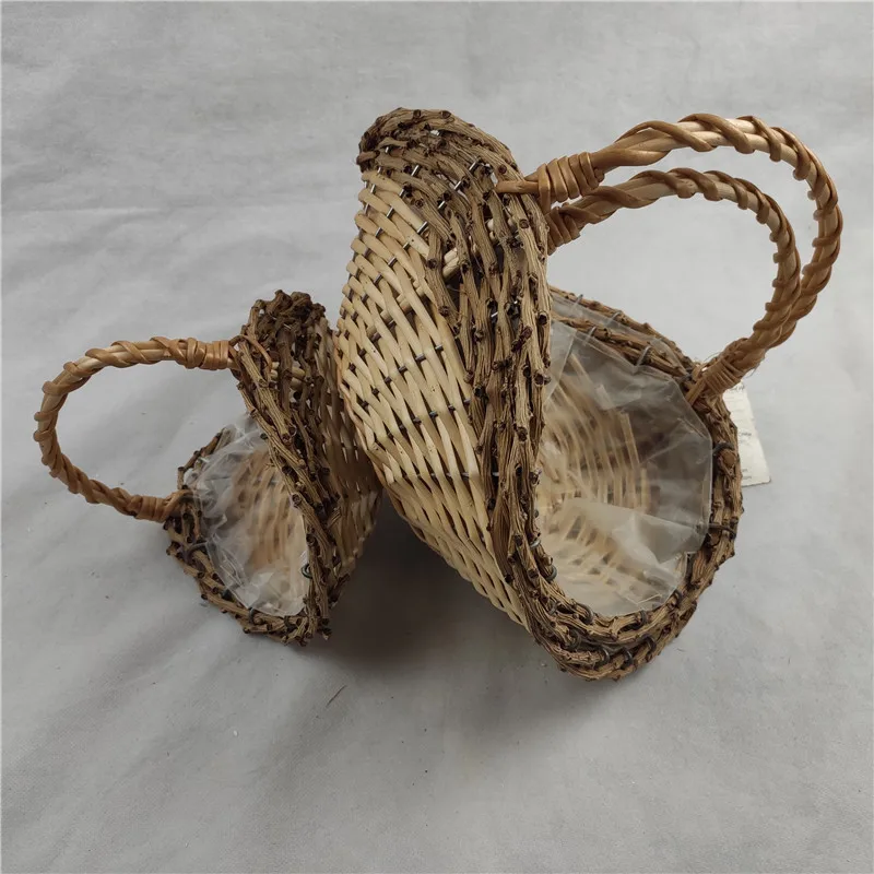 
Customized natural cheap gift wicker basket with handle/wholesale mini willow wicker basket with handle for 