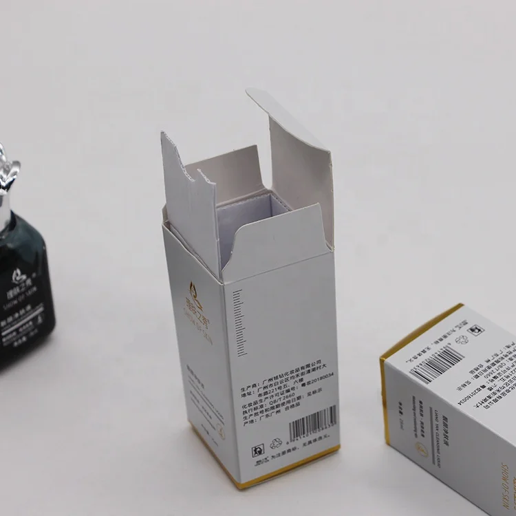 Wholesale Craft Color Collapsible Skin Care Cardboard Box Perfume Cosmetic Art Paper Packaging Box