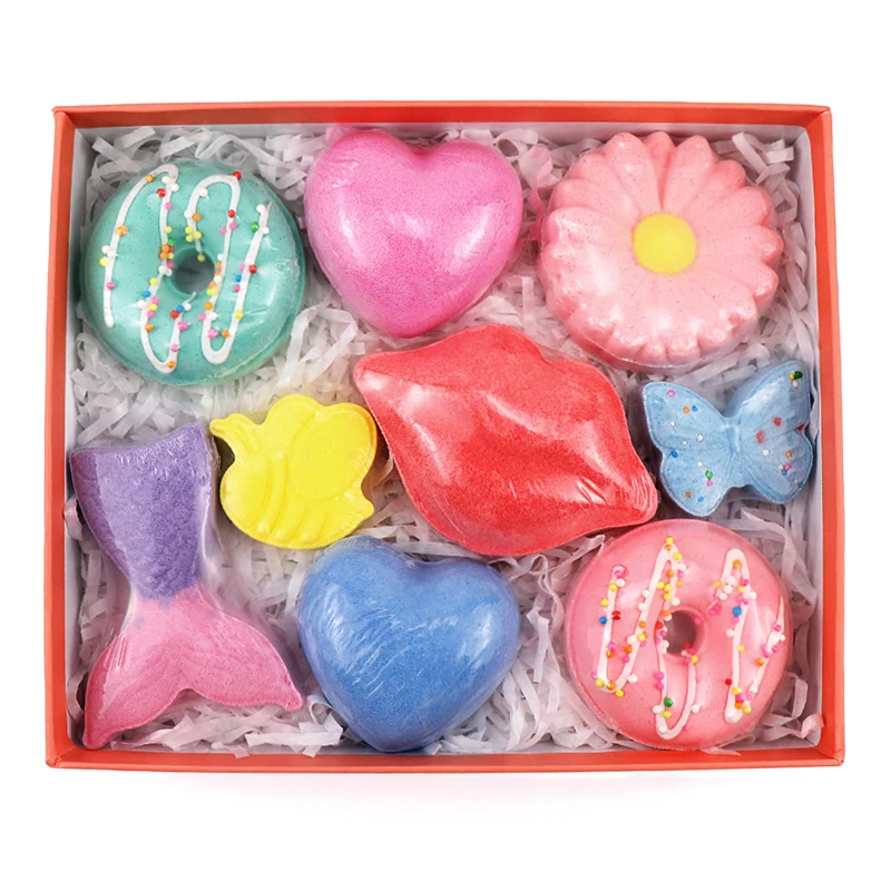 Wholesale Handmade Bath Fizzer Bath Ball Natural Organic Essential Oils Bubble Bath Bombs Set