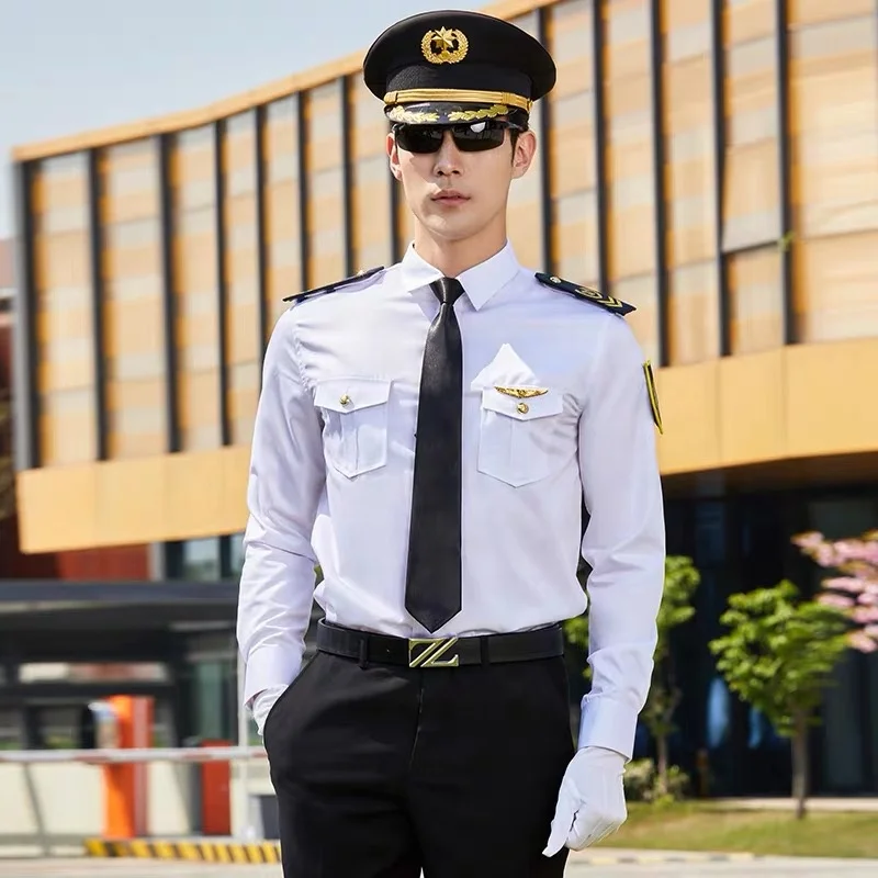 
Polyester / Cotton Material and Guard Use Epaulettes Security Guard Uniforms 