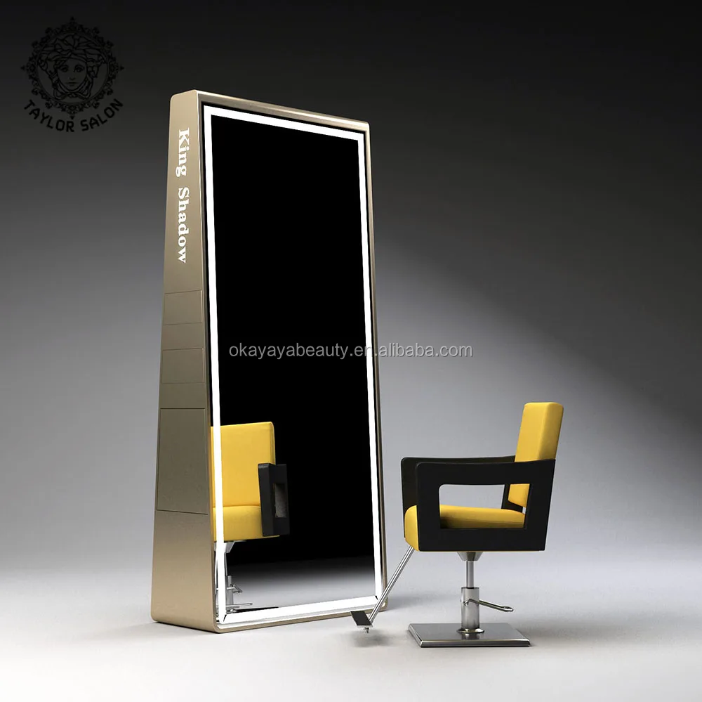 Hot sale salon furniture barber mirror station hairdresser station hair salon stand led mirror station