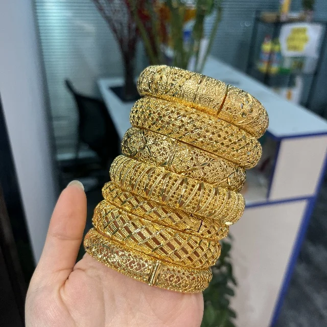 Jxx Дубай 24K позолоченный браслет ювелирные изделия женские свадебные Позолоченные высокого качества золотые браслеты