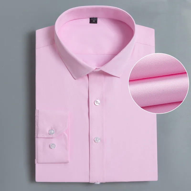 White shirt for men long-sleeved business professional overalls embroidery logo manufacturers directly for group purchase shirts