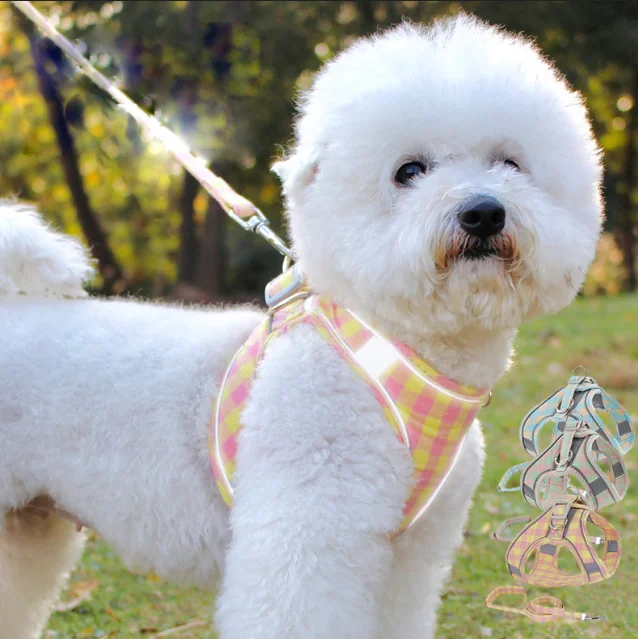 New Vest Type Reflective Explosion-proof Comfortable Pet Chest Strap  Dog Chest Strap  Pet Traction Dog Harness