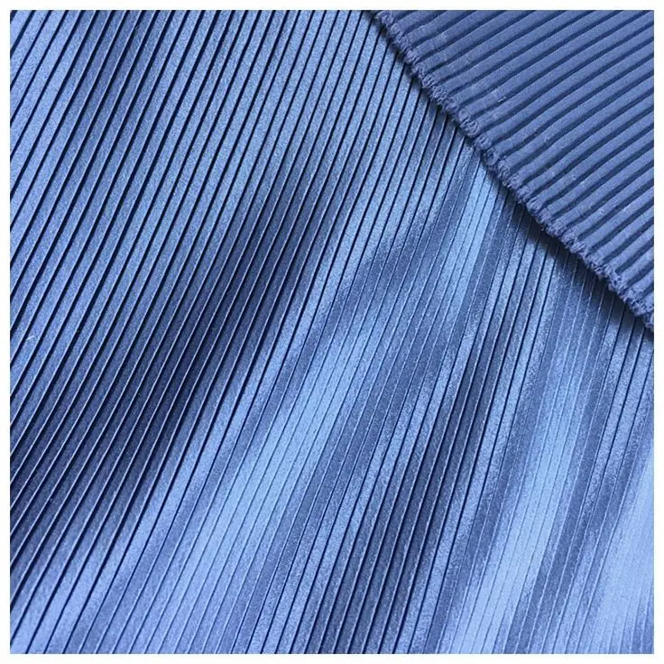 custom crepe pleated fabric 180-190gsm  pleated fabric for skirt/dress