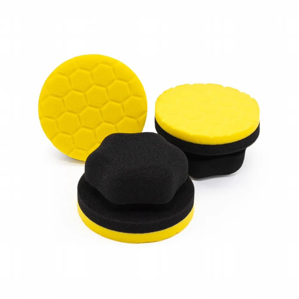 Wholesale Hand Type Hex Grip Car Wax Pad Sponge Applicator
