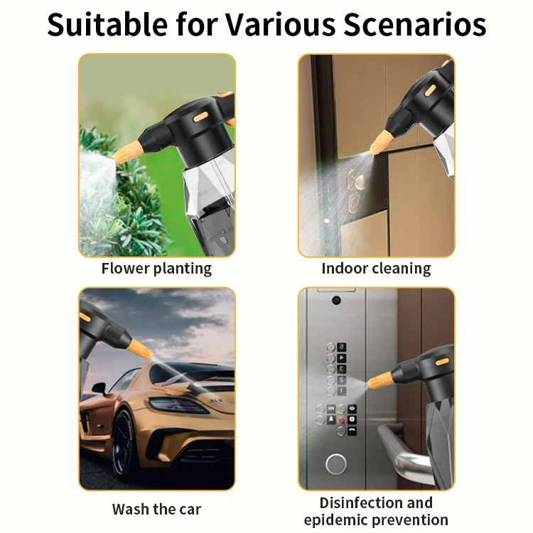 Factory supplying adjustable nozzle hand Tool watering can sprayer for garden pesticide