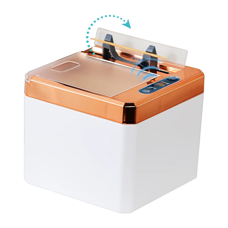 Бессенсорный Интеллектуальный Диспенсер Для Зубочисток, Индукционная коробка, автоматический Электрический держатель золотого цвета