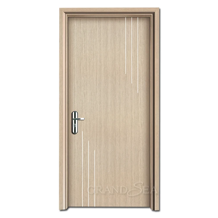 China top manufacturer custom high quality bedroom door internal room door design modern lacquer toilet glass door wpc