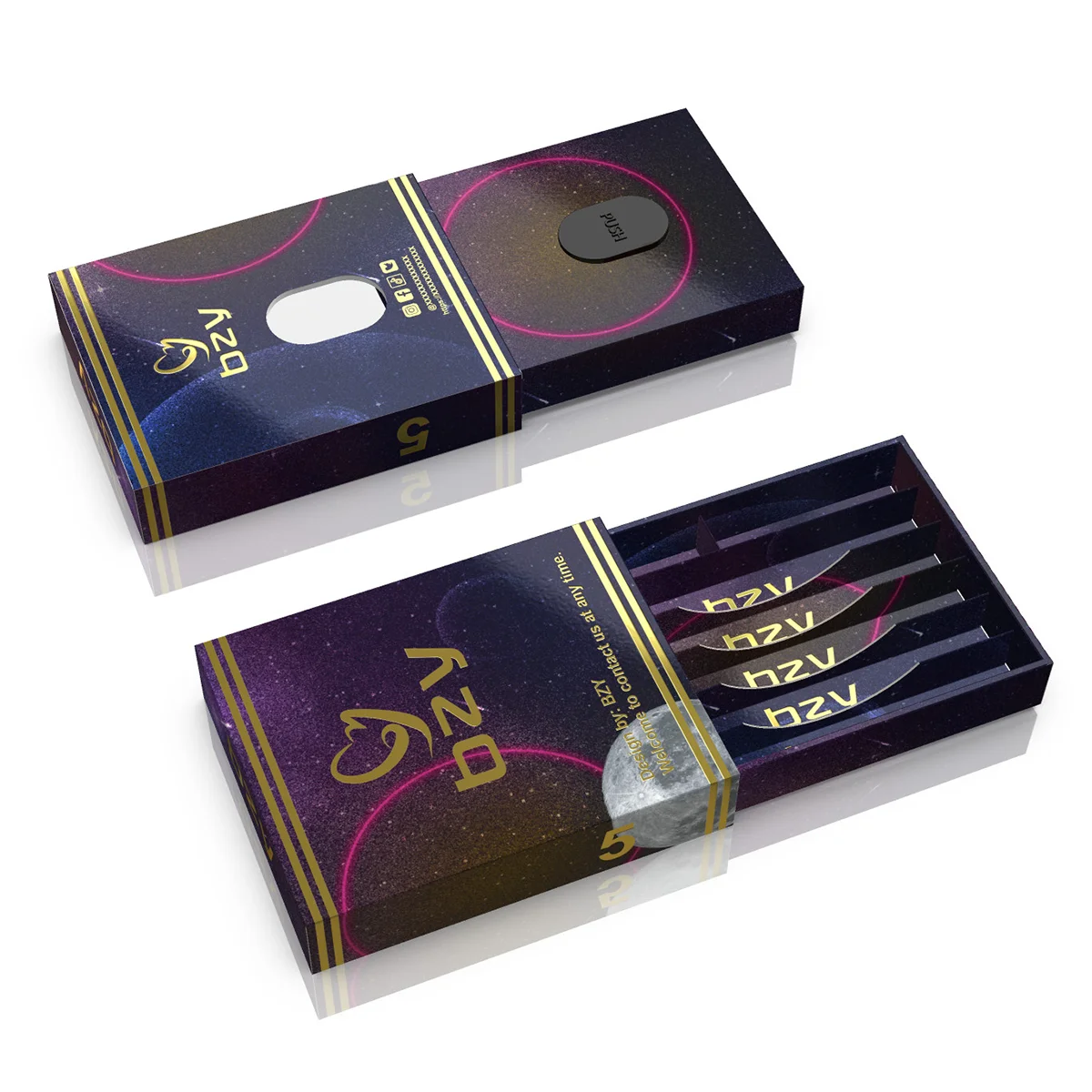 Biodegradable Handmade 5 Pack Childproof Luxury Roll Package Custom Logo Child Resistant Roll Box Packaging