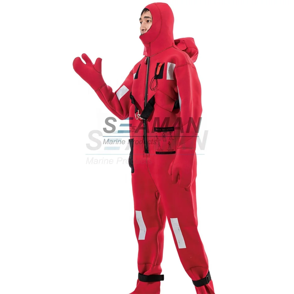 Marine Survival Suit Neoprene Insulated Immersion Suit Waterproof  Dry Suit for Marine Lifesaving