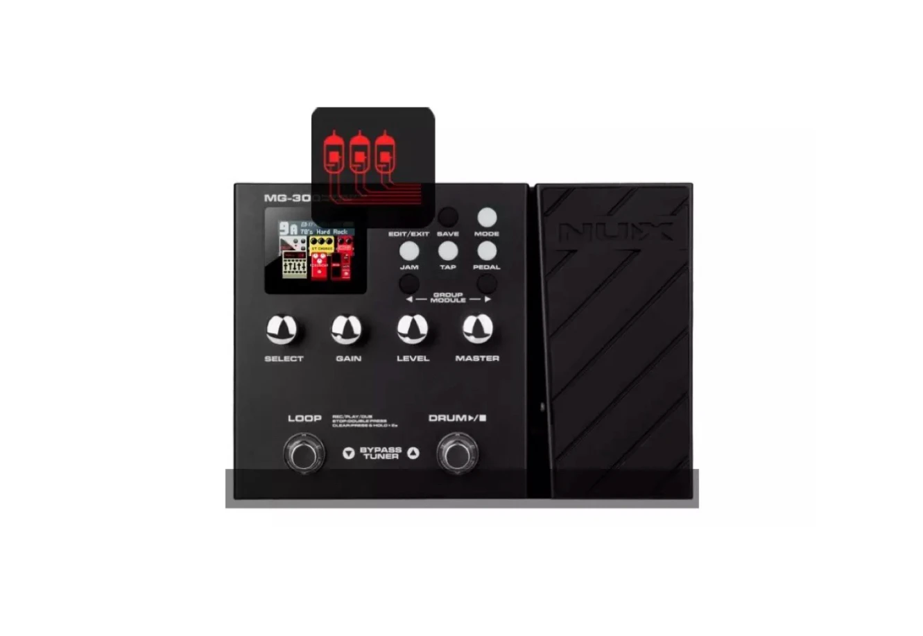 Nux MG-300/MG300/MG 300 modeling multi-effects pedals guitar processor electric guitar effects pedal multi effect for Metal Knob