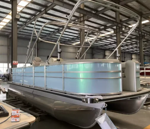 Customizable 30ft Luxury Tritoon Aluminum Cruising Family Party Pontoon Boat for Sale