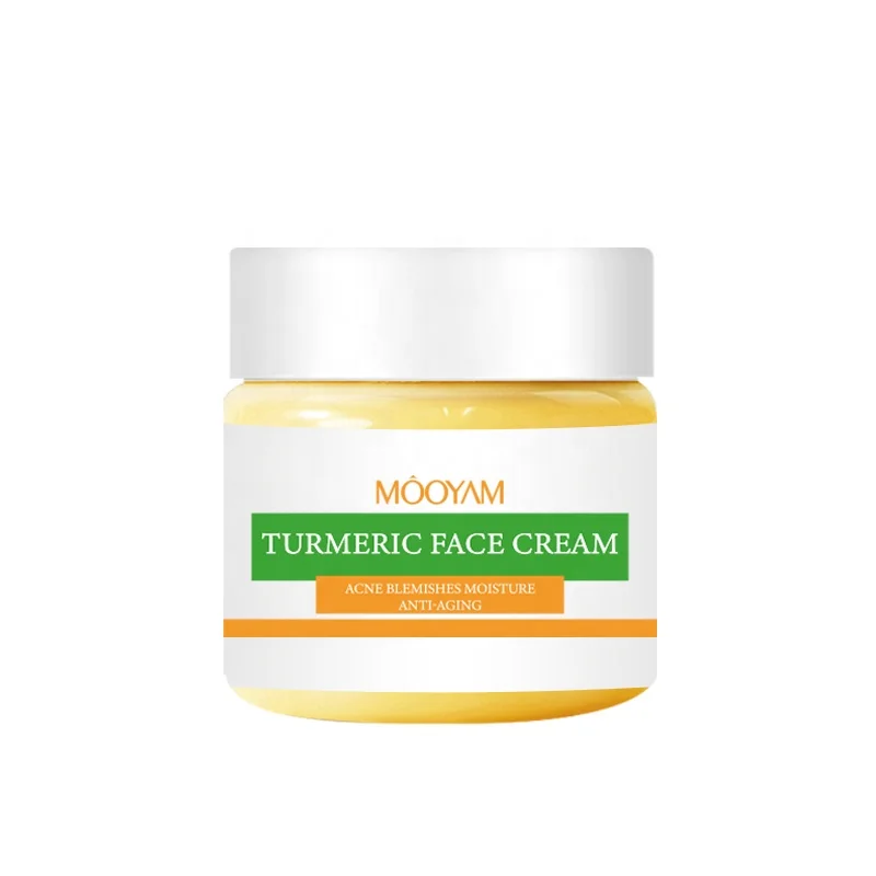 New design private label organic beauty skin care whitening moisturizing anti aging turmeric face cream