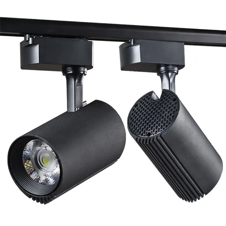 beam angle changeable focus adjustable LED COB Track Spot Light with zoom for art gallery museum lighting