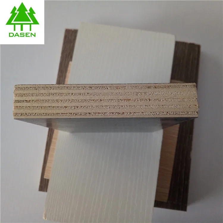 Finished uv gloss white laminated melamine marine plex 6x8 plywood 3/4 board for furniture